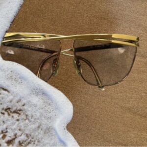 Adrienne Vittadini Gold Framed Sunglasses